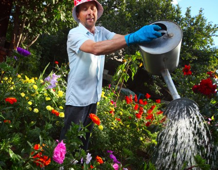 Professional patio cleaning improving a garden patio surface